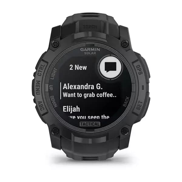 GARMIN Instinct 3 Tactical Edition (Black with Black Band) - SOLAR 45 mm — фото 2