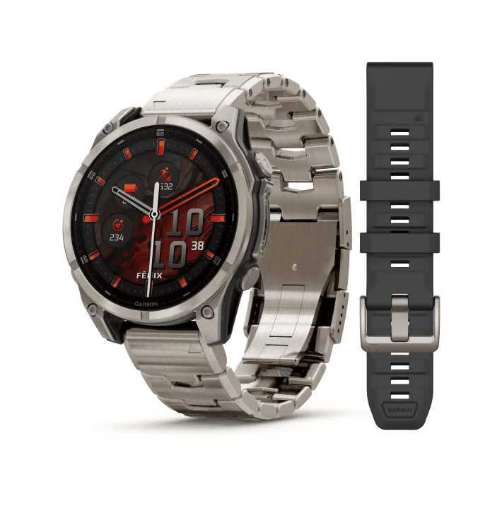 GARMIN Fenix 8 (Sapphire, Titanium with Vented titanium bracelet) - AMOLED — купить Garmin в Москве