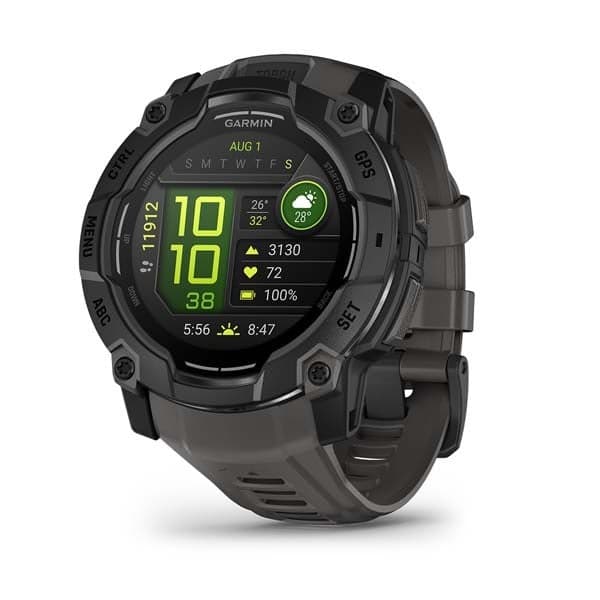GARMIN Instinct 3 (Black with Charcoal Band) - AMOLED, 50 mm — купить Garmin в Москве