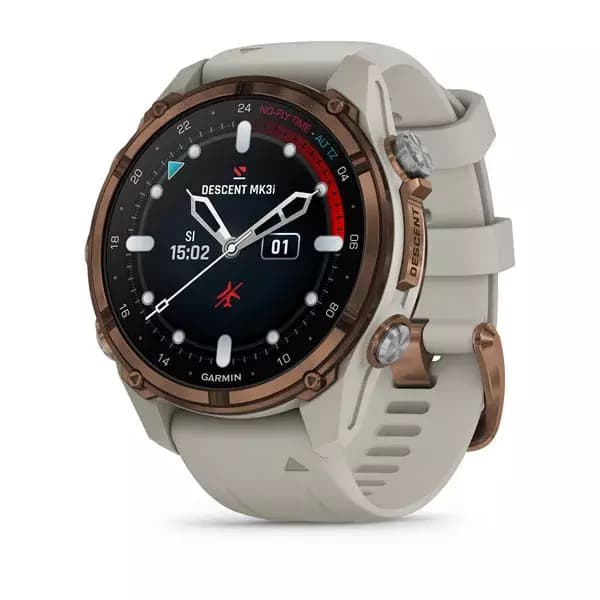 Garmin Descent Mk3i – Bronze PVD titanium with French grey silicone band — купить Garmin в Москве
