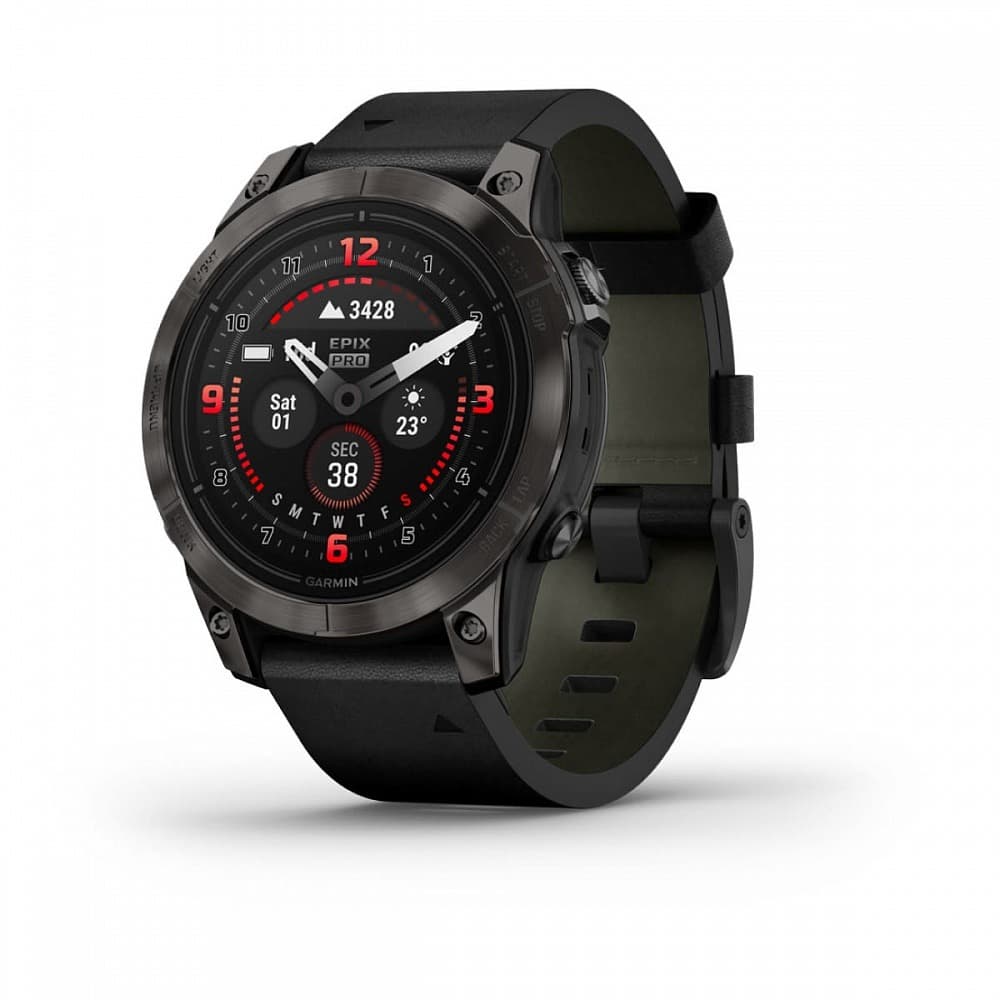 GARMIN Epix Pro Gen 2 Sapphire (Carbon Gray DLC Titanium with Black) — купить Garmin в Москве