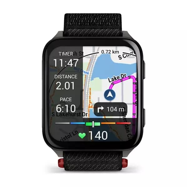 GARMIN Venu X1 - Black with Slate Titanium Caseback and Black ComfortFit Nylon Band — фото 2