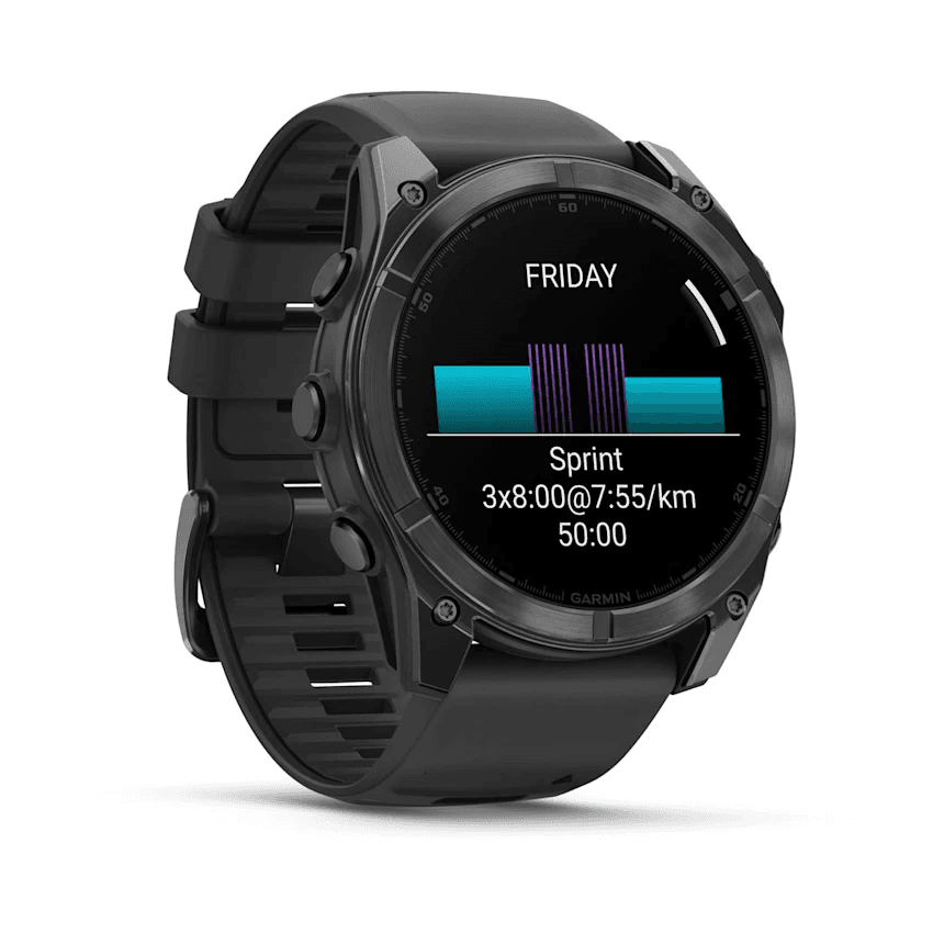 Garmin Fenix 8 (Slate grey with Black silicone band) - AMOLED — фото 2