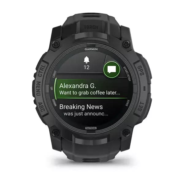 GARMIN Instinct 3 Tactical Edition (Black with Black Band) - AMOLED, 50 mm — фото 2