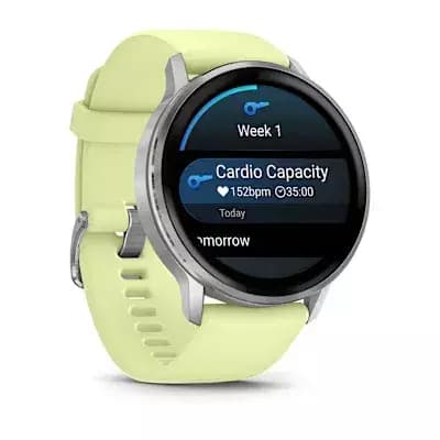 GARMIN Venu 4 - Silver with Citron Silicone band 45 mm — фото 2